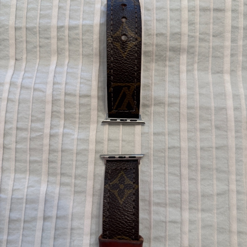 Luxury Brown Leather Apple Watch Band